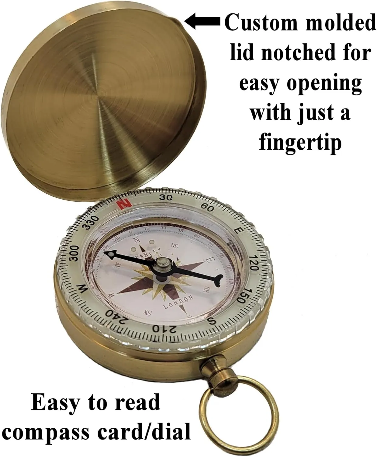 Personalized Compass for Baptism, Confirmation, First Communion | Engraved Gift of Faith for Catholic or Christian Men, Teen Boy, Boys, Son, Grandson