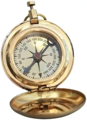Personalized Engraved Vintage Compass, Working Compass