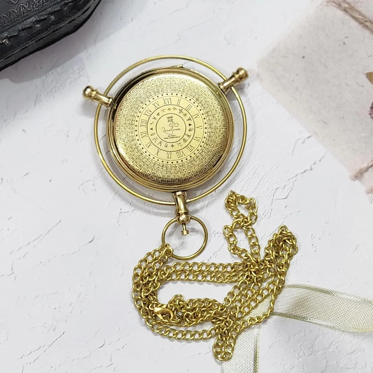 Personalized Golden Compass, The Golden Compass Alethiometer, Christmas Ornament, Best Men Gift, Unique Birthday Present, Gift for Daughter, Son, Baptism Keepsake