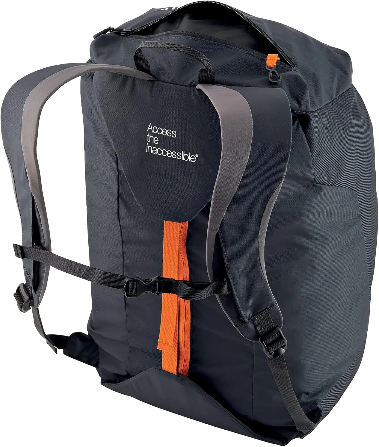 PETZL KLIFF Rope Bag - 36-Liter Rope Bag for Sport Climbing With Removable Tarp - Grey