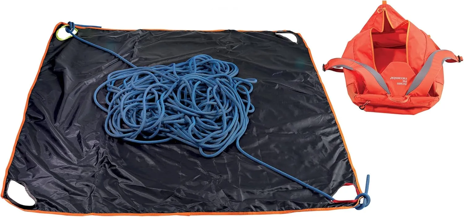 PETZL KLIFF Rope Bag - 36-Liter Rope Bag for Sport Climbing With Removable Tarp - Grey