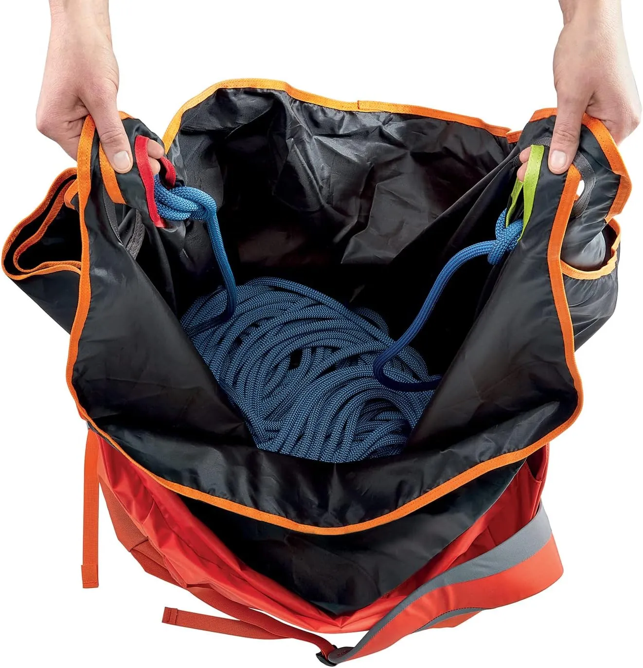 PETZL KLIFF Rope Bag - 36-Liter Rope Bag for Sport Climbing With Removable Tarp - Grey
