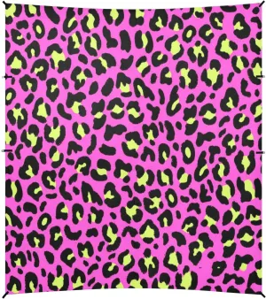 Pink Yellow Leopard Print Beach Tent Camping Sun Shelters Portable Outdoor Canopy Sun Shade for Camping Trips Fishing Backyard Fun or Picnics Easy Setup with Carrying Bag