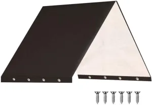 Playset Canopy Replacement,52“ x 90” Playground Canopy,Swing Set Replacement Tarp Canopy Replacement,Kids Playground Roof Canopy,Outdoor Swingset Shade,Sunshade Snow Proof Tent Cover (Black)