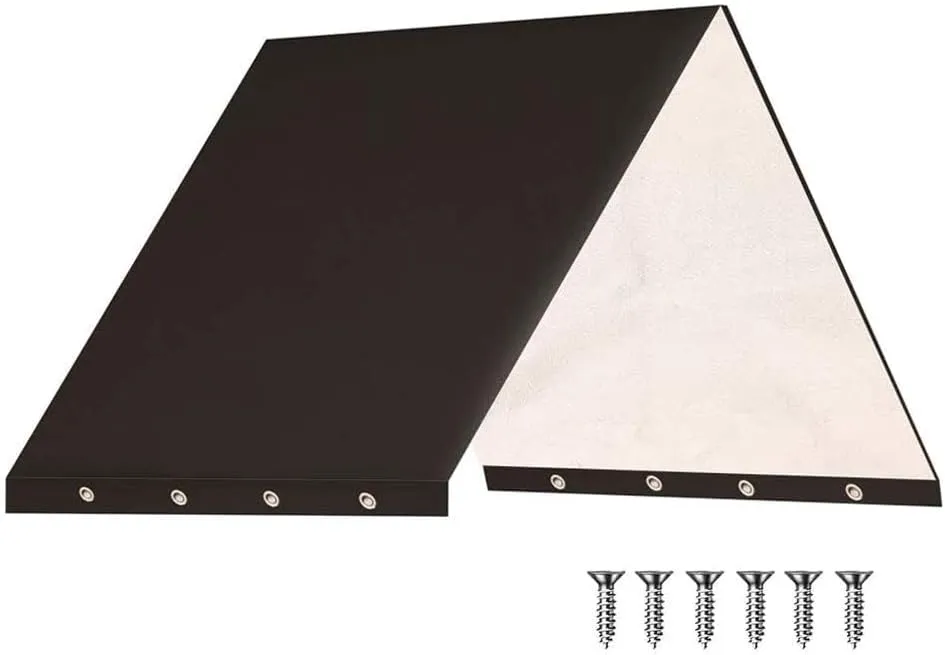 Playset Canopy Replacement,52“ x 90” Playground Canopy,Swing Set Replacement Tarp Canopy Replacement,Kids Playground Roof Canopy,Outdoor Swingset Shade,Sunshade Snow Proof Tent Cover (Black)