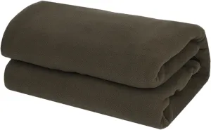 Polar Fleece Sleeping Bag Liner Camping Blanket Sleeping Sheet Zipper Single Sleeping Bag for Hiking Mountaineering Trekking