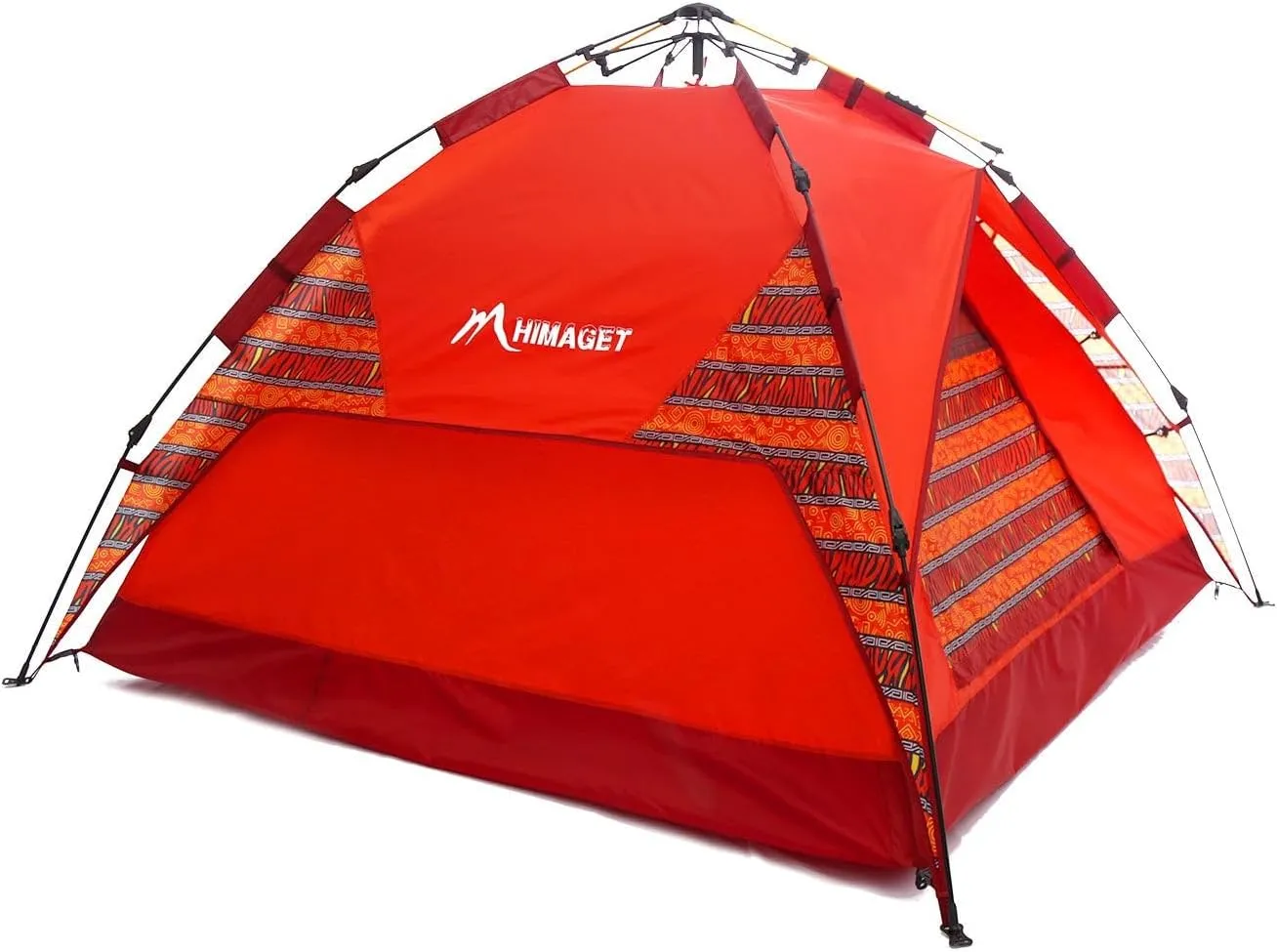 Pop Up Tent 3-4 Person for Family Camping, Automatic Quick Setup Tent with Double Layer, Waterproof & Windproof Portable for Car Camping, Beach, Outdoor Hiking
