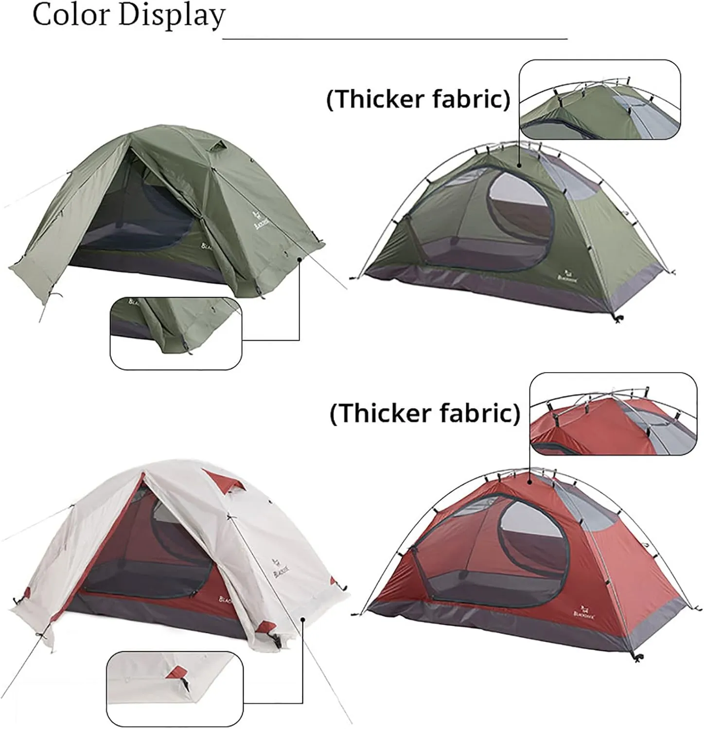 Portable 4 Season Ultralight Waterproof Campitent, Backpackitent, 2 People Double Layer All Weather Easy Setup Tents for Outdoor Survival, Hiking, Backpack Travel, Mountaineering (