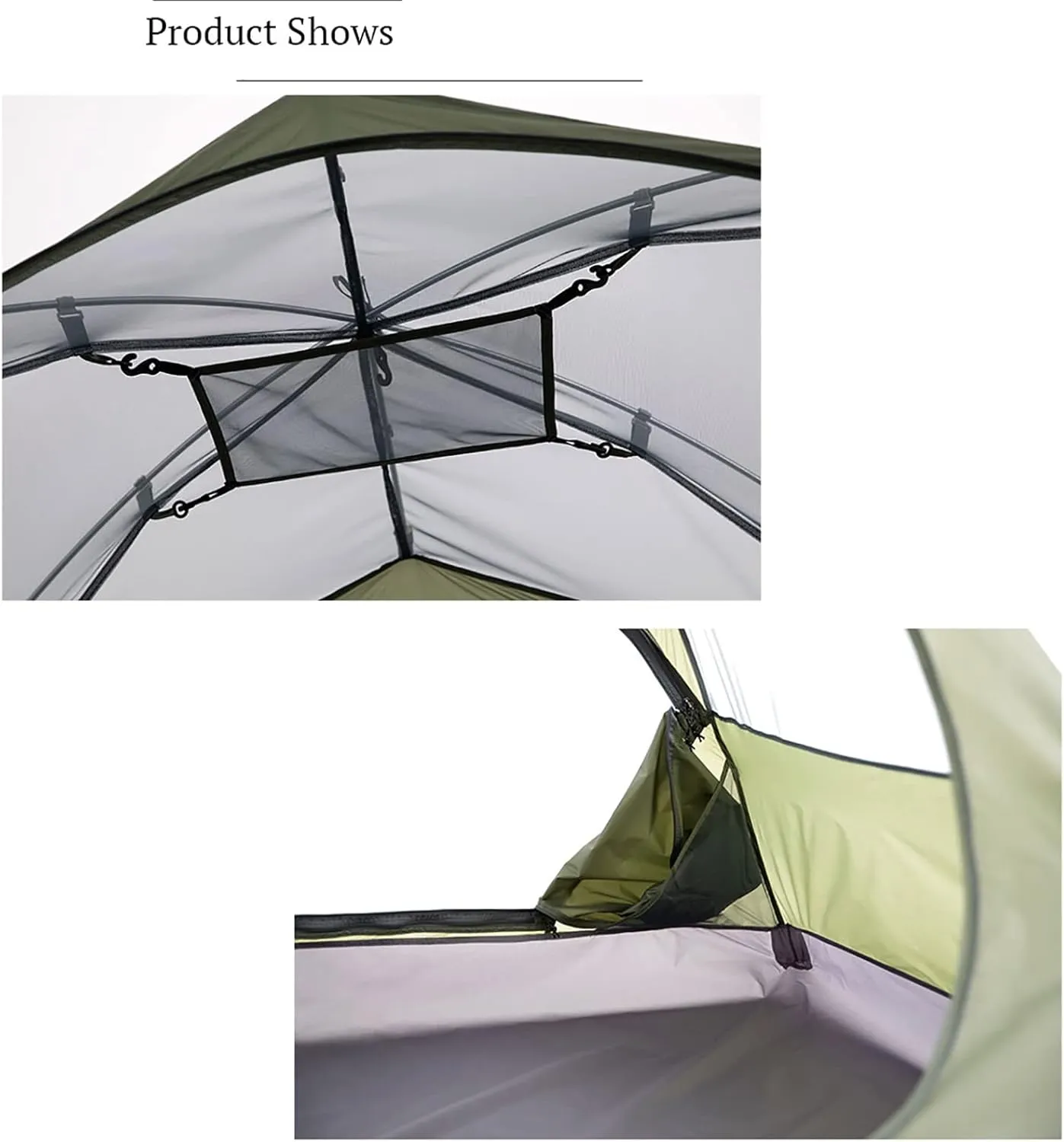 Portable 4 Season Ultralight Waterproof Campitent, Backpackitent, 2 People Double Layer All Weather Easy Setup Tents for Outdoor Survival, Hiking, Backpack Travel, Mountaineering (