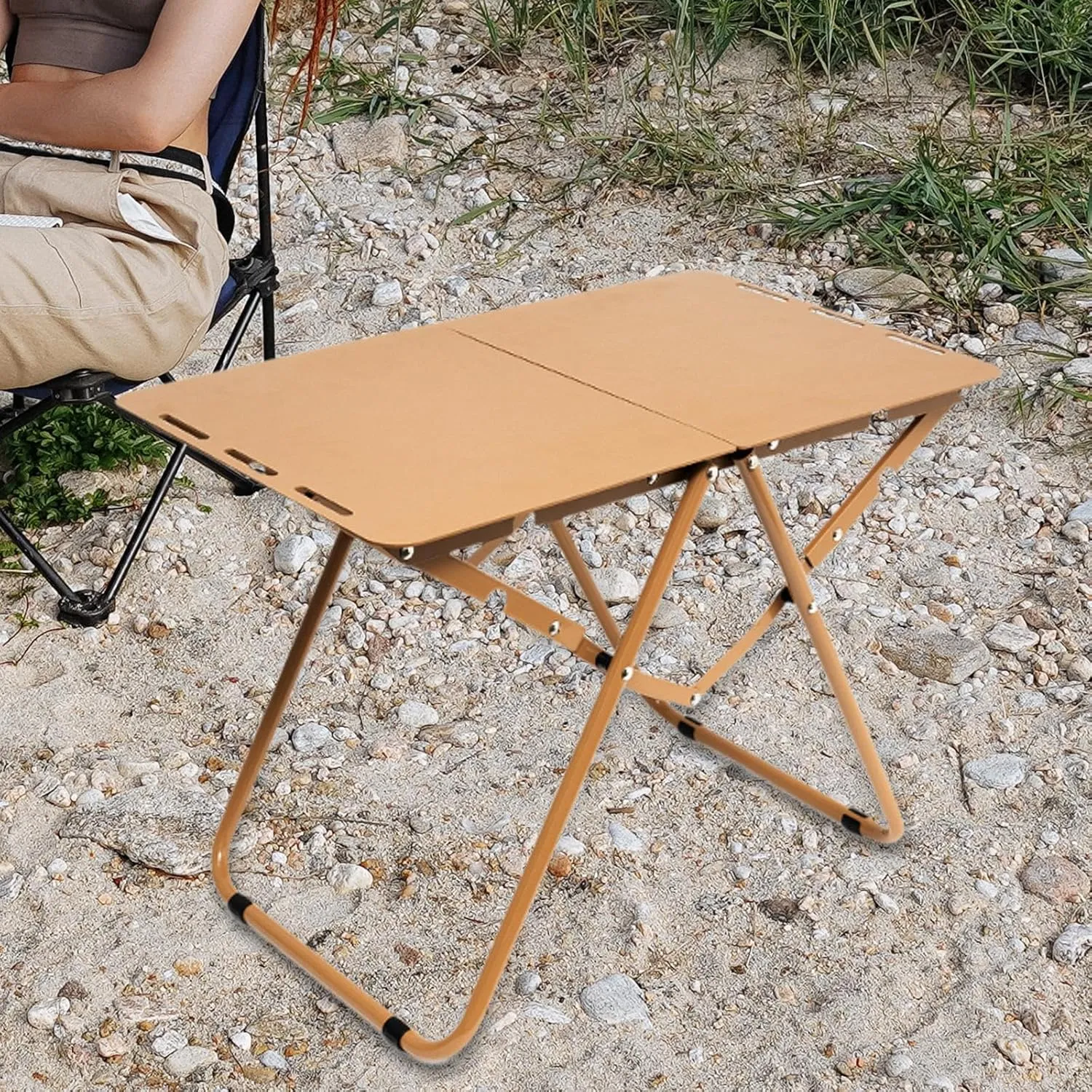 Portable Camp Table for 1-2 Users Ideal for Outdoor Dining and Picnics
