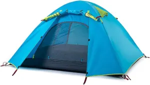 Portable Campitent Double Layer Waterproof Sunscreen 2-4 Man Outdoor Light Family Tent,3 Sizes (a 4 Man)