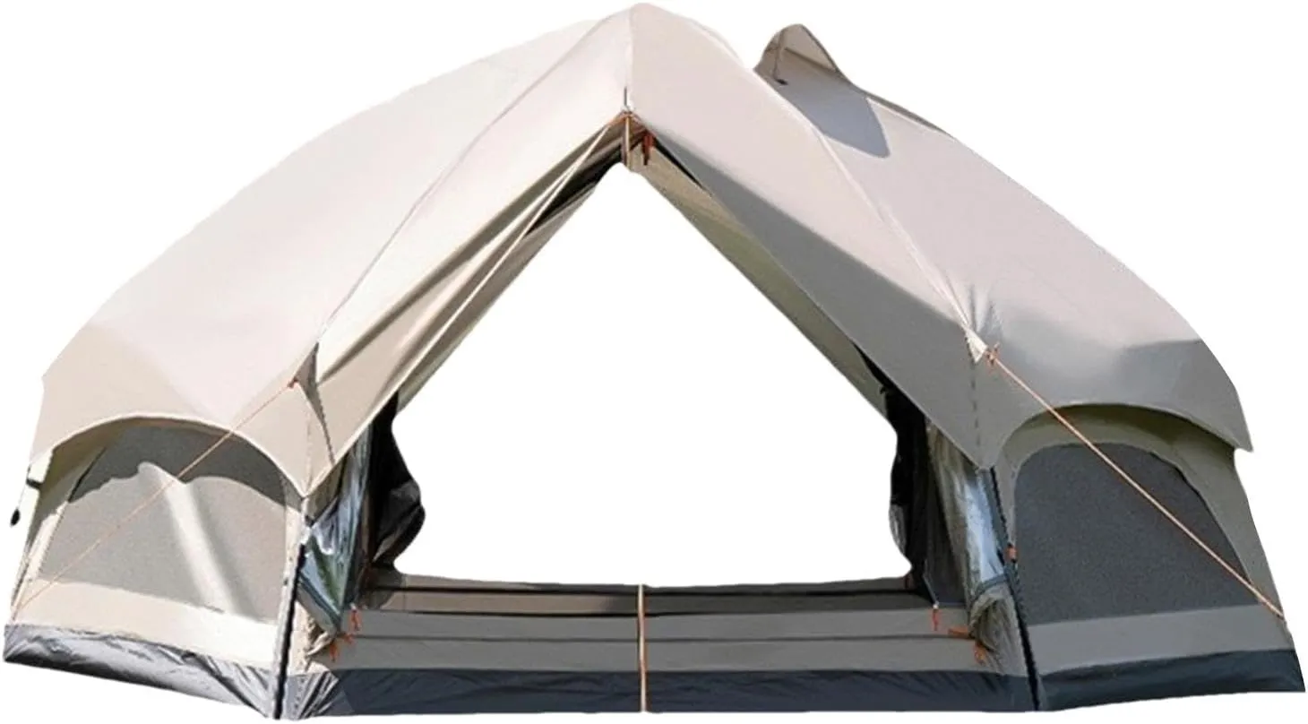 Portable Campitent,Outdoor Campitent,Large Capacity Camp Tent Waterproof, Backpackitents Portable Family Tents Double-Layer Outdoor Shelter for Campihikiand Traveling