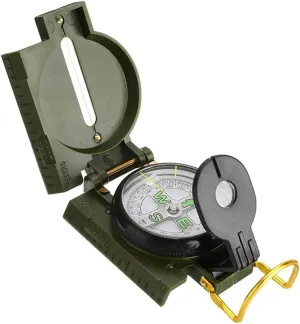 Portable Compass Military Outdoor Camping Mini Folding Lens Compass Army Precise Pointing Expedition Tools Compass