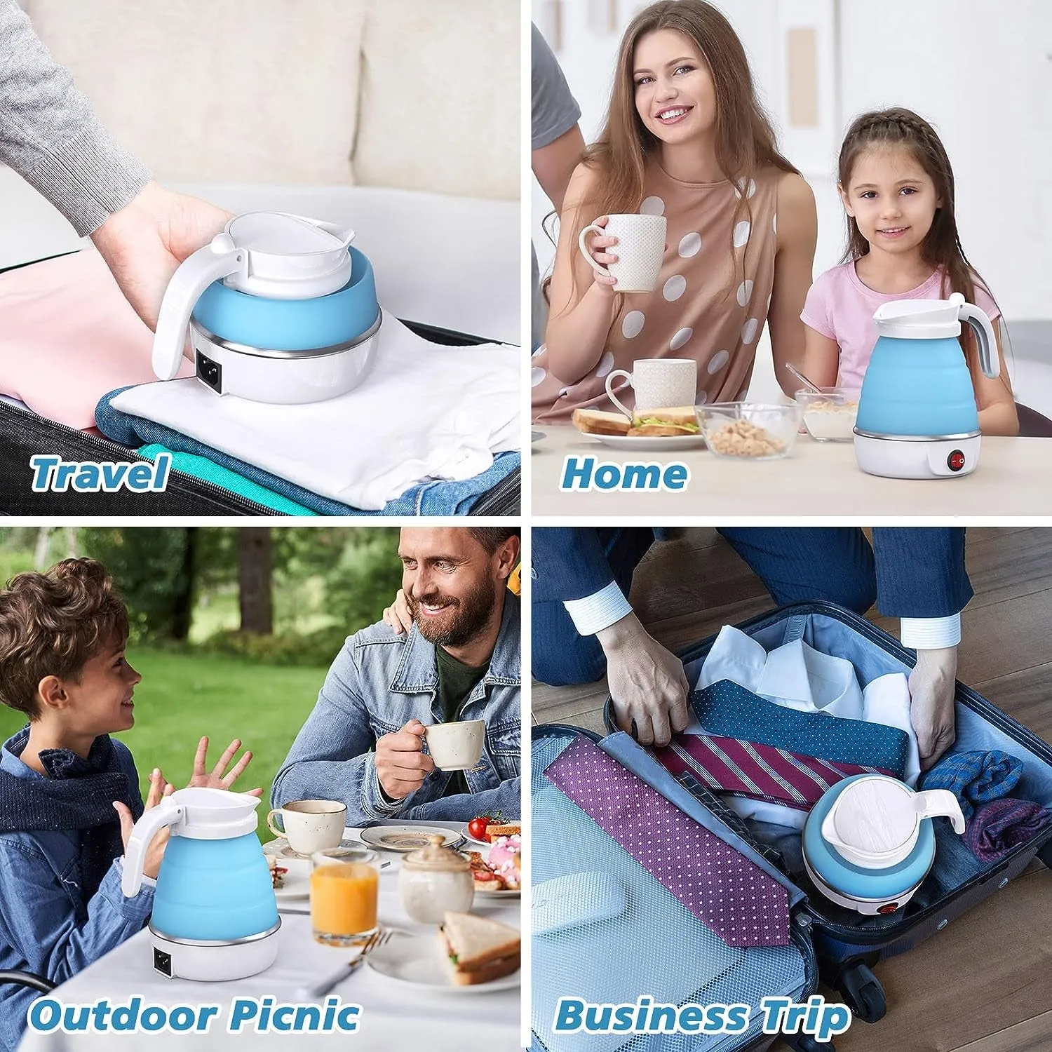 Portable Electric Kettle – Foldable, Lightweight & Quick Boiling