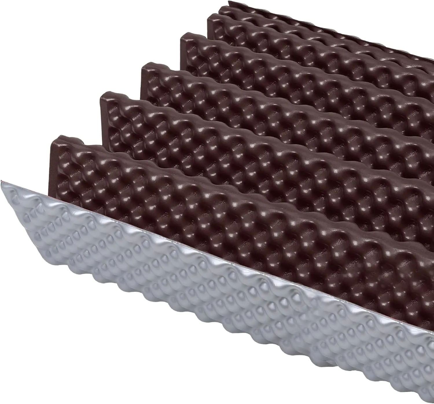 Portable Foam Sleeping Pad, Insulated R-Value 2.1 Foldable Sleeping Pad Mat Apply to Camping Hiking (72 x 22, Brown)