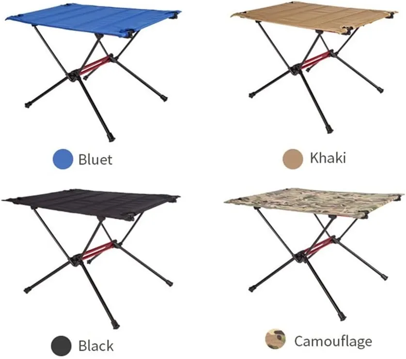 Portable Folding Table，Camping Table, Foldable Lightweight Camping Table, Compact Folding Table/(Blue)/59X40X39.5Cm