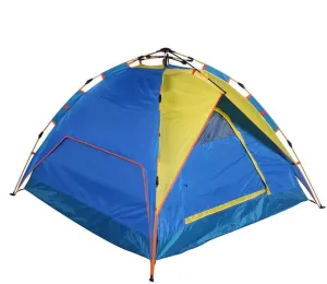 Portable Hexagon Pop Up Tent 3-5 Person, Family Instant Camping Tent Anti Uv Lightweight Waterproof for Beach BBQ Fishing Mountain House Sun Shade Shelter Canopy