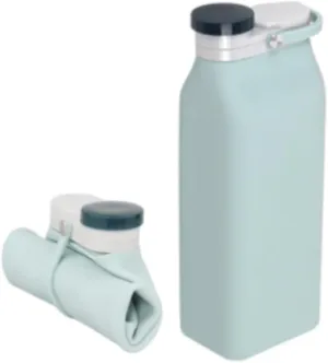 Portable Kettle Collapsible Water Bottle Flexible Silicon Outdoor Water Bottle Suitable for Gym Camping Hiking Portable Water Bottle Water Bottle (Color : Green, Size : 400ml)