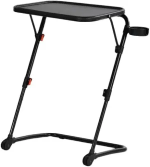 Portable Picnic Table, Adjustable & Foldable Table for Outdoor Camping BBQ, Black