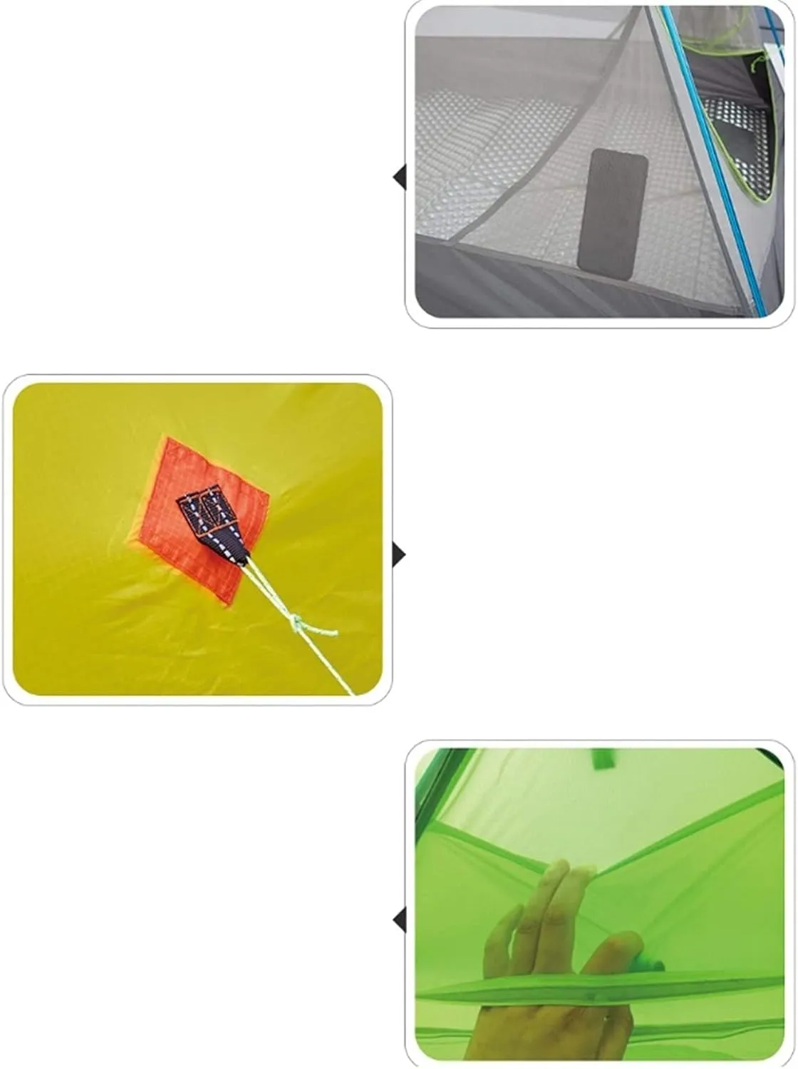 Portable Tent Ultralight Campitent 2 Person Easy Set up Double Layer Waterproof Fish Stent for Hikicyclioutdoor (Yellow a)