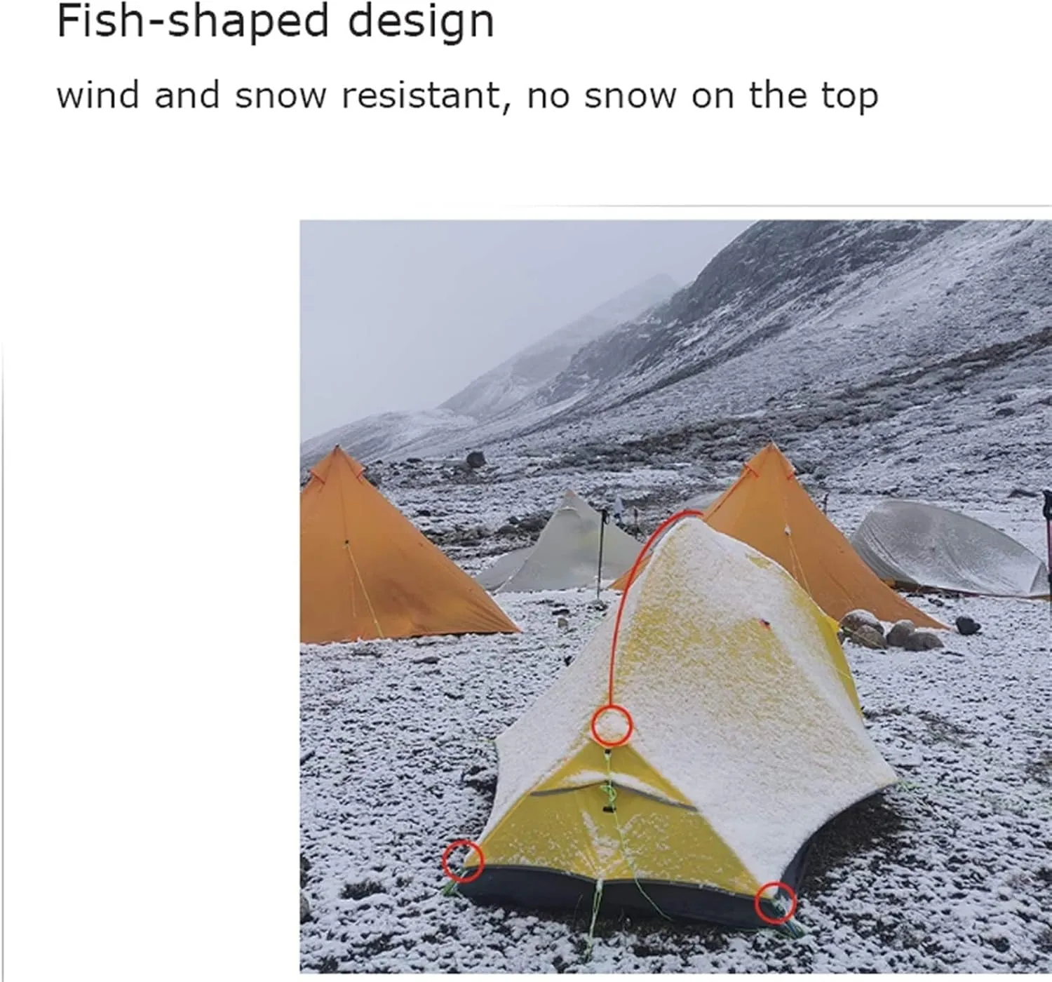 Portable Tent Ultralight Campitent 2 Person Easy Set up Double Layer Waterproof Fish Stent for Hikicyclioutdoor (Yellow a)