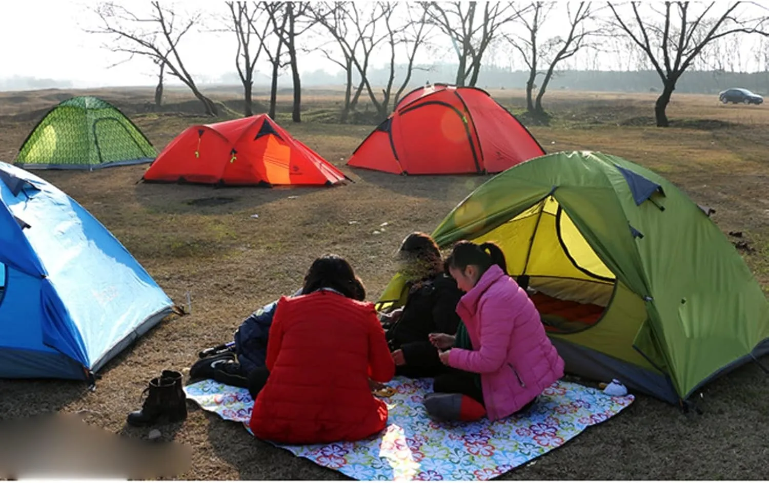 Portable Tent,Outdoor Tent, Camping Tent 2 Person Ultralight Double Layer Aluminum Poles Waterproof Windproof Camping Tent Beach Tent