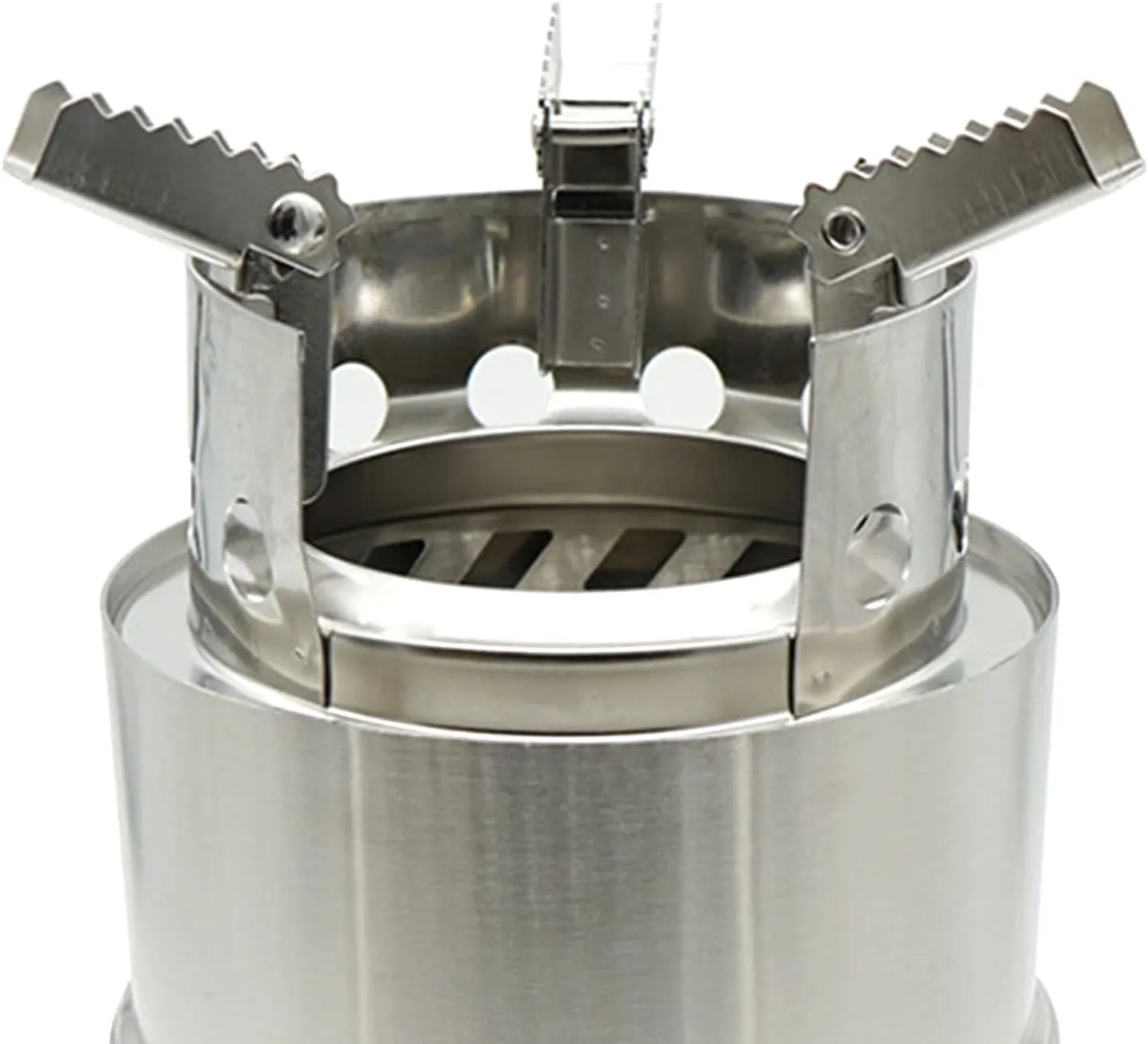 Portable Wood Burning Stove, Camping Stove Camp Wood Stove Portable Foldable Wood Burning Stove Stainless Steel Burning Backpacking Stove for Outdoor Hiking Picnic BBQ