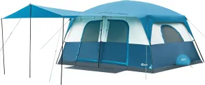 PORTAL 8 Person Family Camping Tent with Porch, Weather Resistant Camping Tents with Rainfly, Large Cabin Tents with 2 Room, Easy Set Up Tent for Outdoor Camping, Backyard