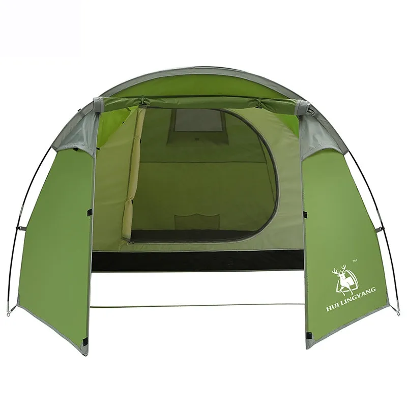 Premium-grade One-room Double-layer Tunnel One-bedroom Tent and User-friendly Rain-proof HUILINGYANG