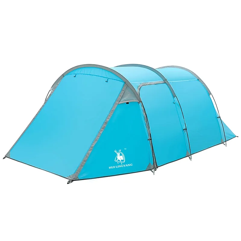 Premium-grade One-room Double-layer Tunnel One-bedroom Tent and User-friendly Rain-proof HUILINGYANG