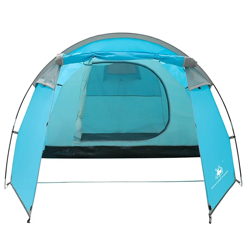 Premium-grade One-room Double-layer Tunnel One-bedroom Tent and User-friendly Rain-proof HUILINGYANG