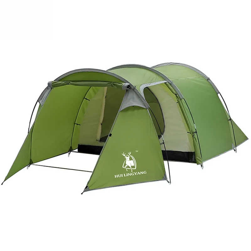 Premium-grade One-room Double-layer Tunnel One-bedroom Tent and User-friendly Rain-proof HUILINGYANG