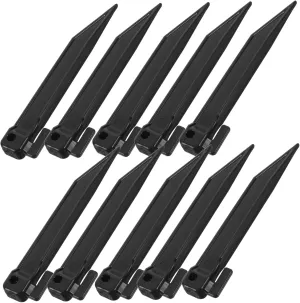 PRETYZOOM Outdoor Tent Ground Stakes Set 50pcs Plastic Pegs for Camping Lawn Mower Tarp Easy Installation