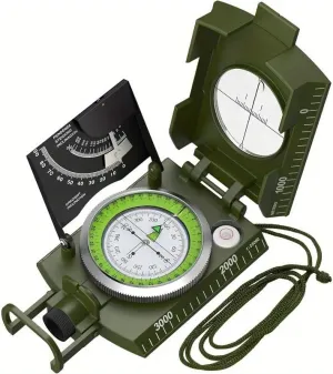 Professional Compass Metal Waterproof IP65 Compass Sighting Clinometer with Carry Bag for Camping Hunting Hiking Geology and Other Outdoor Activities