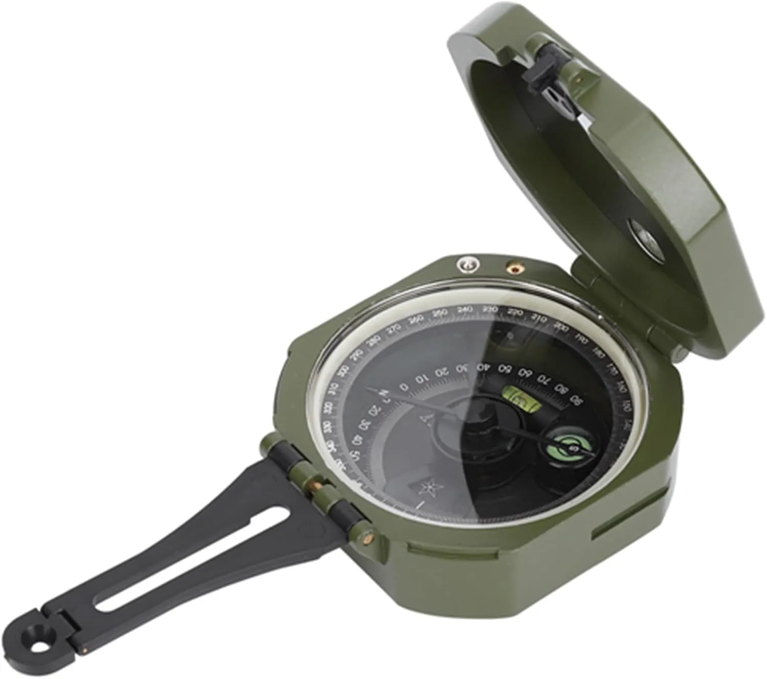 Professional, Outdoor Survival Compass for Exploration, Hunting, Hiking, and Navigation. Military Compass with Luminous Waterproof Flu. Versatile and EasytoRead,