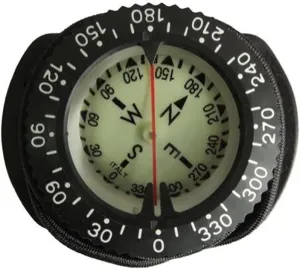 Professional Waterproof Underwater Diving Compass, Luminous 100m Scuba Navigator with Bungee Cord for Swimming & Diving