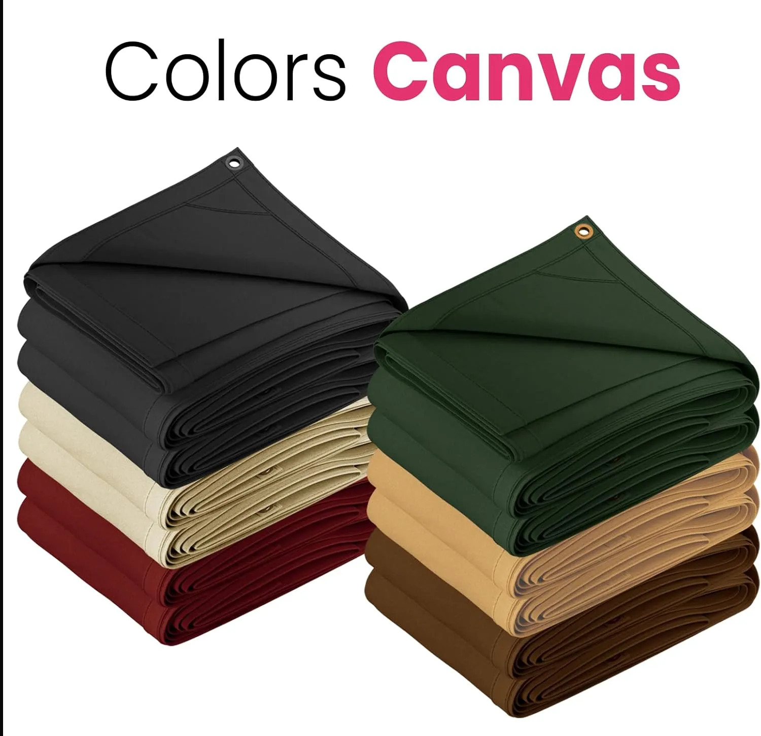 PROTARP Extreme Heavy Duty Waterproof Canvas Tarp 20 oz, UV Resistant Tarpaulin Cover with Rustproof Brass Grommets, Multipurpose for Canopy, Roof, Camping, Wood Pile (Grey 6'X8')