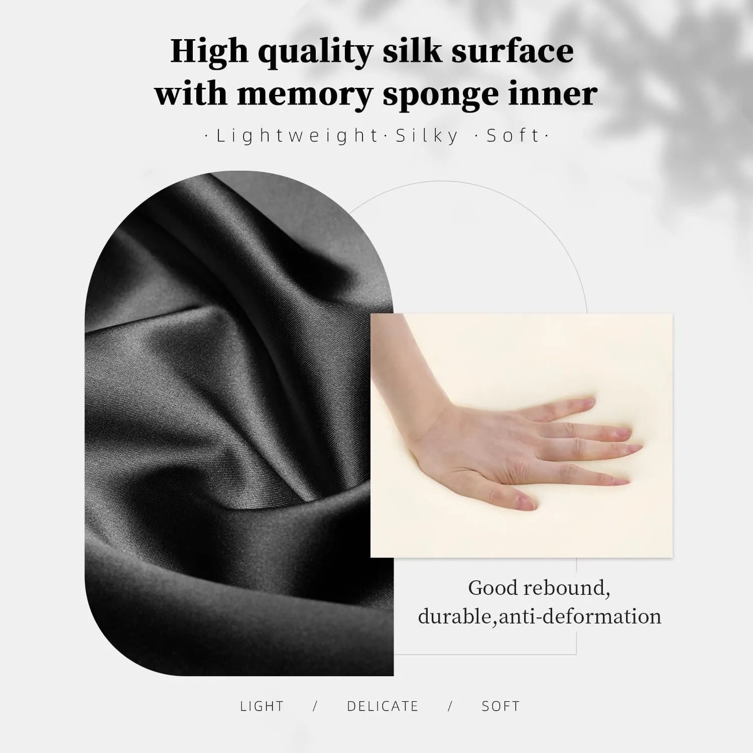 Purse Handbag Shaper Pillow Insert for Tote Bags, Luxury Bag Shaper with Lightweight Silk, Fits for Picotin 18 Bags, Soft Memory Foam Inner (Black, Picotin18)
