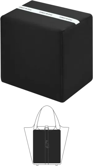 Purse Handbag Shaper Pillow Insert for Tote Bags, Luxury Bag Shaper with Lightweight Silk, Fits for Picotin 18 Bags, Soft Memory Foam Inner (Black, Picotin18)