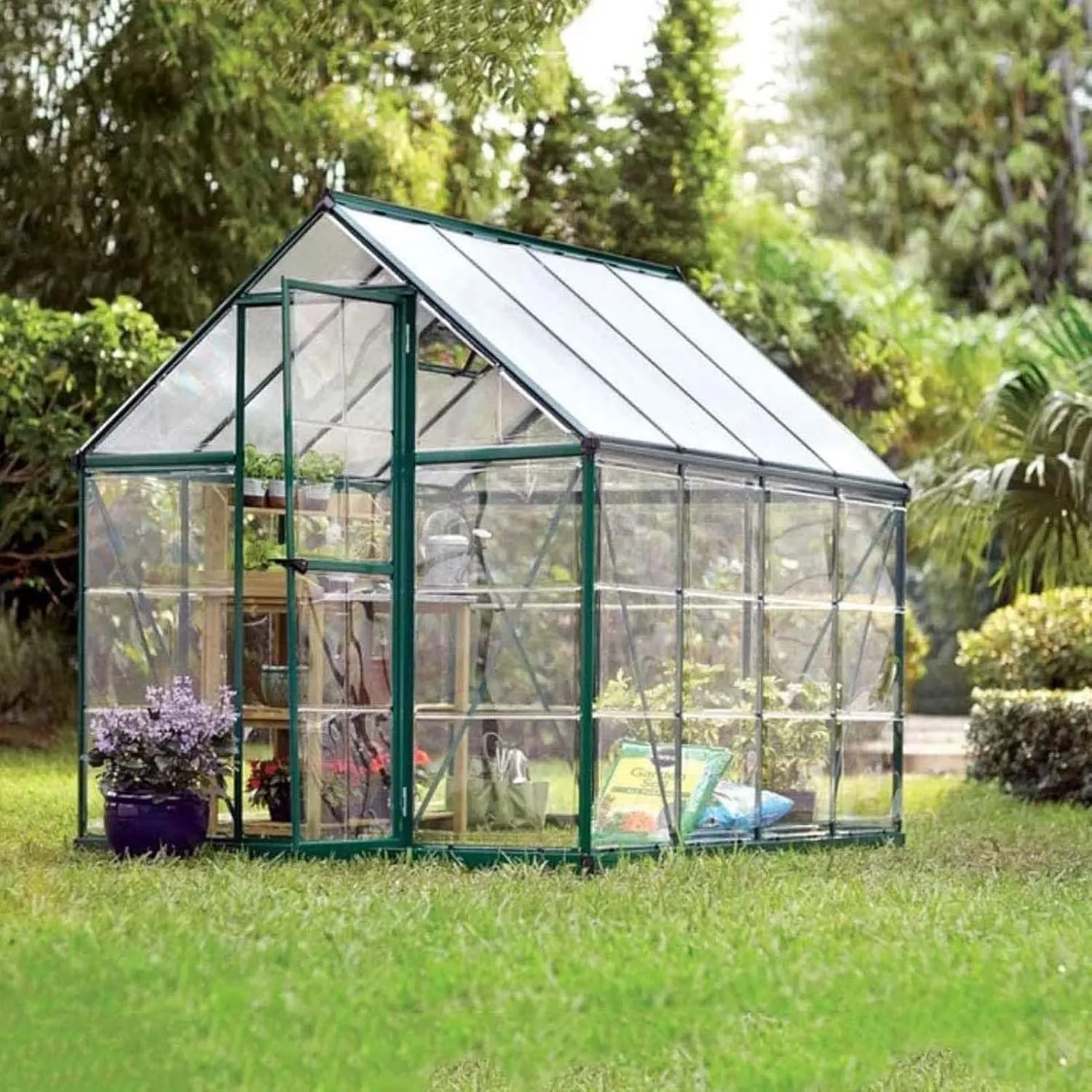 PVC Transparent Tarp 4.9x4.9ft, Waterproof Clear Tarp with Eyelets, Tarps Clear Heavy Duty Outdoor, Easy to Install, for Covering Plant Patio