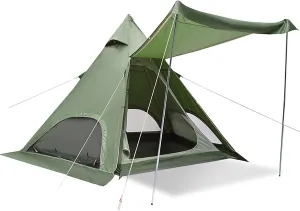 Pyramid Outdoor Tent,Oxford Cloth Waterproof Tent,Family Camping Tent Quick Set up Tent for Beach,Traveling,Hiking,Mountaineering,Outdoor Activities