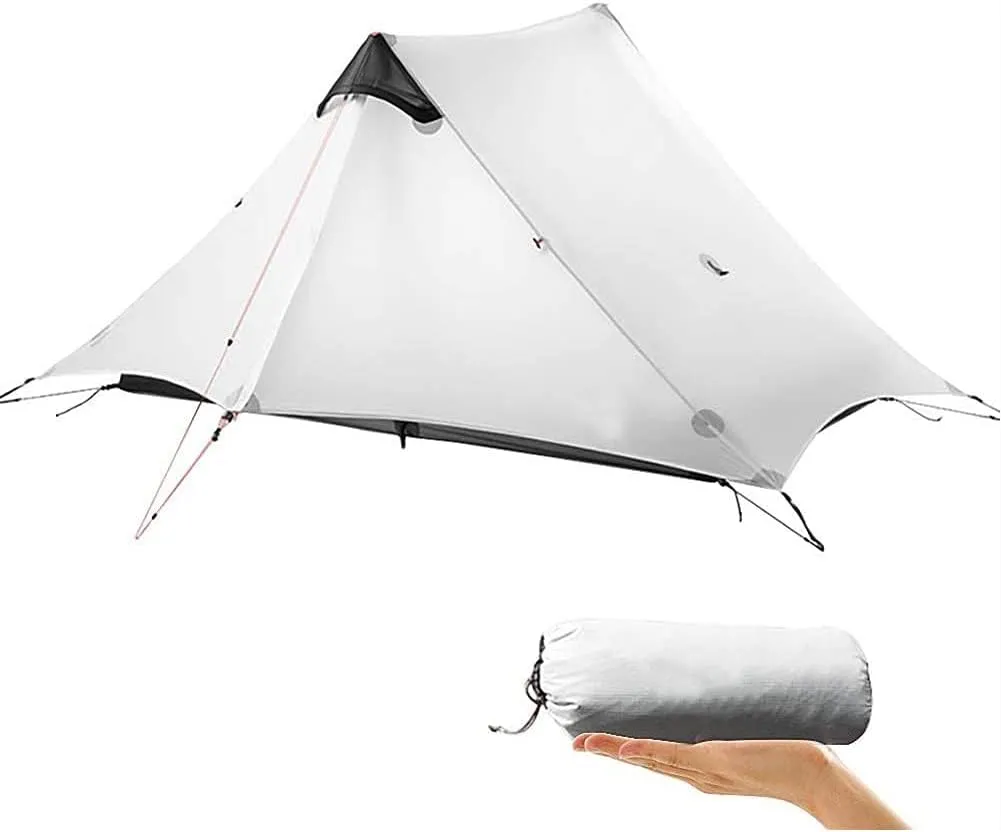 Pyramid Tent Ultra-Light Camping Tent Rainproof and Windproof Poleless 2 Person Tent Family Camping Trips Shelter Inhabiting Four Seasons