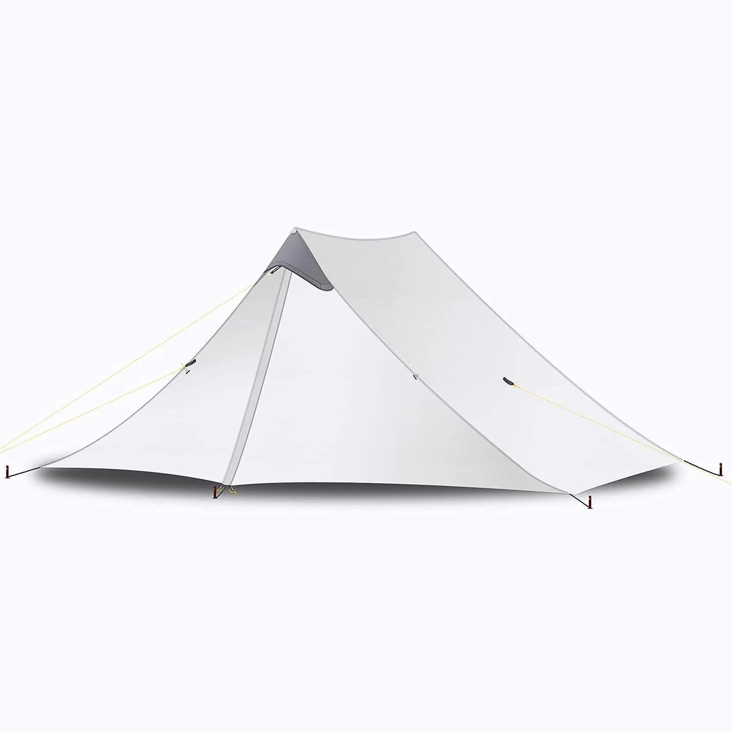 Pyramid Tent Ultralight Outdoor Camping Tent, 1 Person / 2 Person Backpack Waterproof Double Layer Tent Ideal for Camping, Backpacking and Hiking (Gary Single 210X75CM)
