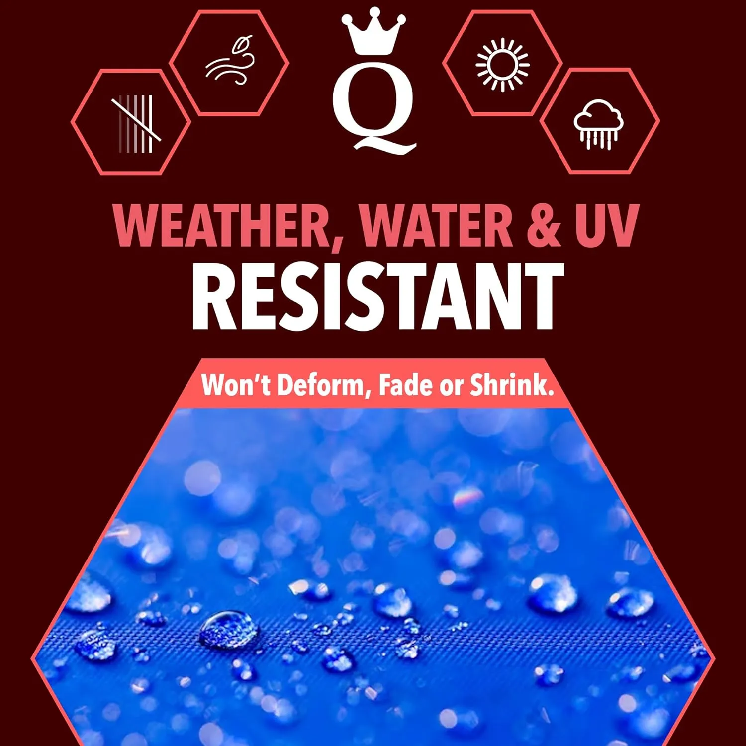 QUEEN OF TARPS | 10x12 Light Duty Tarp Waterproof, 70 GSM is 7 MIL, UV/Tear Resistant Tarp, Camping, Outdoor Furniture, Car, Tents, Painting, Firewood Protection | 10x12, Light Duty
