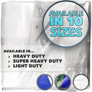 QUEEN OF TARPS | 20x25 Heavy Duty Tarp Waterproof, 120 GSM is 12 MIL, UV/Tear Resistant Tarp, Camping, Outdoor Furniture, Car, Tents, Painting, Firewood Protection | 20x25, Heavy Duty
