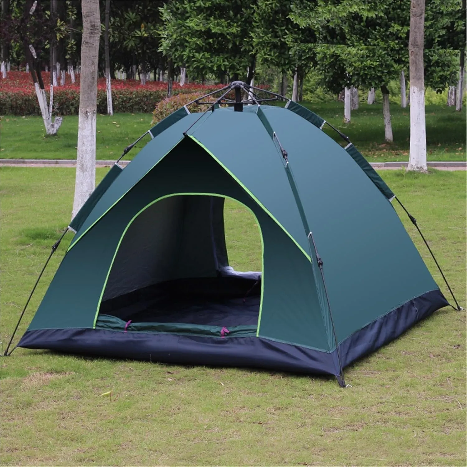 Quick-Open Double-Layer Tent Camping Tent Windproof and Rainproof Tent