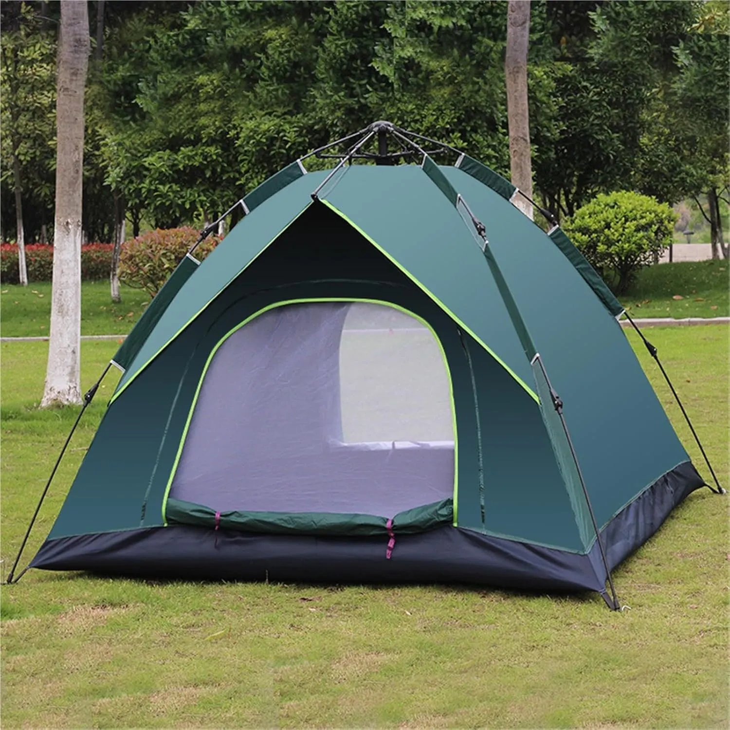 Quick-Open Double-Layer Tent Camping Tent Windproof and Rainproof Tent