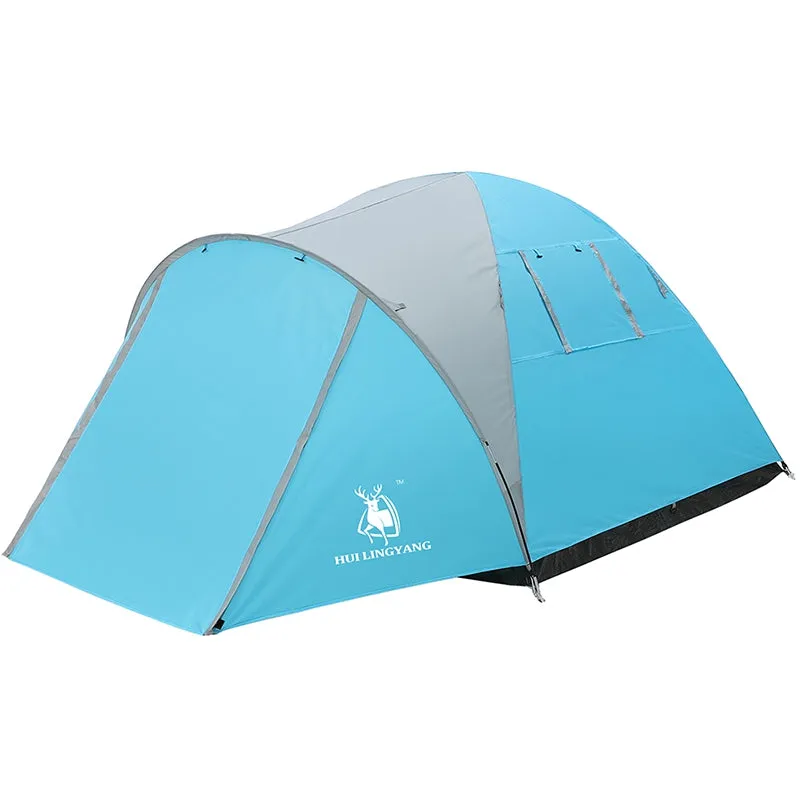 Rainproof Double-layer and High-efficiency One-bedroom Tent HUILINGYANG Eye-catching One-bedroom
