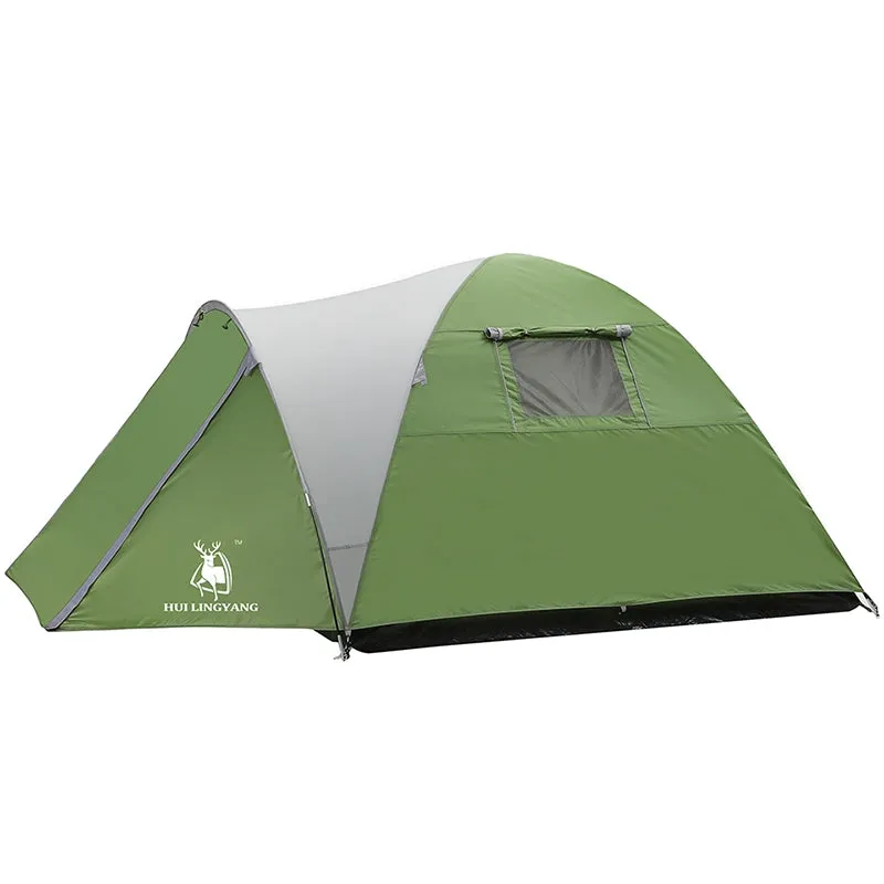 Rainproof Double-layer and High-efficiency One-bedroom Tent HUILINGYANG Eye-catching One-bedroom