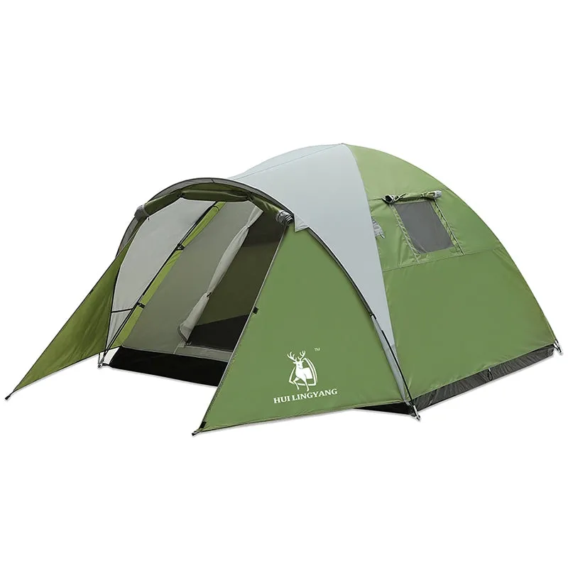 Rainproof Double-layer and High-efficiency One-bedroom Tent HUILINGYANG Eye-catching One-bedroom
